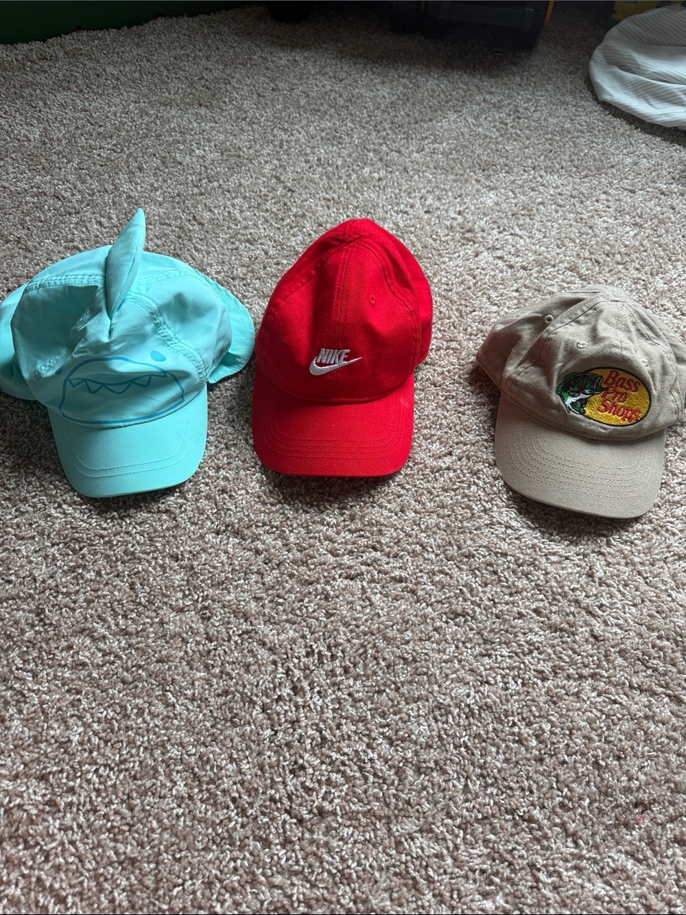 Nike Red Baseball Cap with White Logo